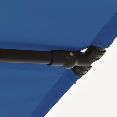 VidaXL Parasol met aluminium paal 2x1,5 m azuurblauw