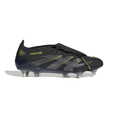 adidas Predator Elite FT IJzeren-Nop Voetbalschoenen (SG) Zwart Donkergrijs Neongeel