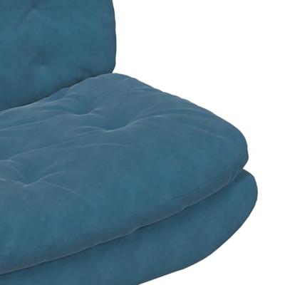 Draaibare Relaxstoel Blauw 63 x 75 x 76 cm Fluweel - thumbnail