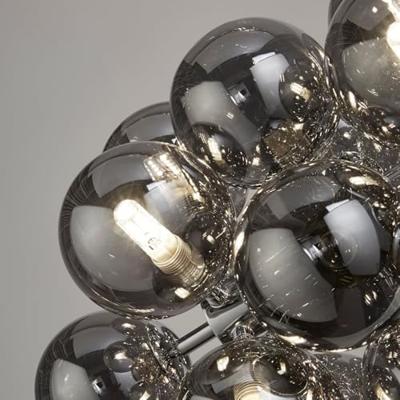 Searchlight Hanglamp GlasBerry Globe 25-lichts zwart met smoke glas - 52131-25SM