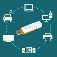 Philips FM12FD75B/00 USB flash drive 128 GB USB Type-A 3.0 (3.1 Gen 1) Oranje, Wit - thumbnail