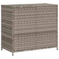 Tuinkast 83x45x76 cm poly rattan grijs - thumbnail