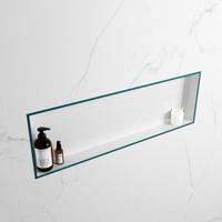 MONDIAZ EASY Nis 89,5x29,5cm in solid surface kleur Smag | Talc. 1 vak geschikt voor in- of opbouw - thumbnail