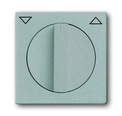 Busch-Jaeger 2CKA001710A3661 Jaloezie-schakelaar, Jaloezie-schakelaar/-knop Afdekking Carat Aluminium, Witaluminium (RAL 9006) 1 stuk(s)