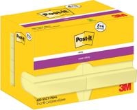 Post-It Super Sticky Notes, 90 vel, ft 47,6 x 47,6 mm, geel, 8 + 4 GRATIS - thumbnail
