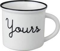Dutch Rose Zwart/Wit Beker Yours Wit - thumbnail