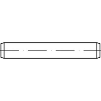 TOOLCRAFT TO-5436273 Cilindrische pen 2 mm Staal 100 stuk(s)
