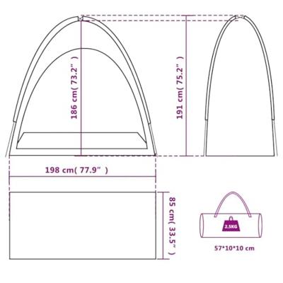Opbergtent waterdicht blauw Opbergtent waterdicht blauw