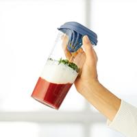 Rotho Loft Shaker met Pers 1L Horizon Blauw/Transparant - thumbnail