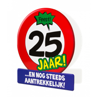 Wenskaart Verkeersbord 25 Jaar - thumbnail
