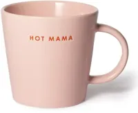 Vondels theekop keramiek hot mama 10x11cm roze - thumbnail