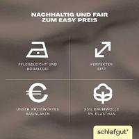 Schlafgut Schlafgut EASY Jersey Elasthan Hoeslaken M - 120x200 - 130x220 790 Sand Deep - thumbnail