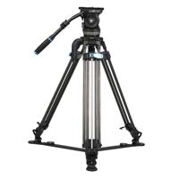 Sirui Twin-Leg Video Tripod 100mm Half-Bowl + VHS18 Professional Fluid Head - thumbnail