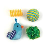 Happy Pet tabby patch vogel multipack blauw - thumbnail