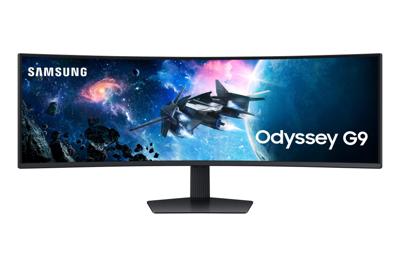Samsung PC-monitor Odyssey G9 49 inch 240 Hz, 1 ms, 1000R gebogen VA-paneel, DWQHD-resolutie: 5120 x 1440, 2500:1, AMD FreeSync Premium Pro, Auto Source Switch +, verstelbare standaard, DisplayPort,