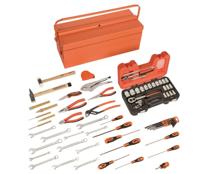 Bahco Gereedschapskist | metaal | met 5 vakken | oranje | 54-delig - 3149-ORTS1 - thumbnail
