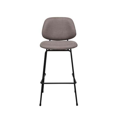 LABEL51 Barkruk Bello - Taupe - Micro Suede - Hoog