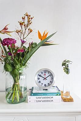 NeXtime ne-3998ar wandklok dia. 19 cm, geborsteld aluminium, &apos;station&apos; - thumbnail