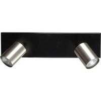 Masterlight Zwarte plafondlampBounce met 2 nikkel spots - 5491-05-37-40-2 - thumbnail
