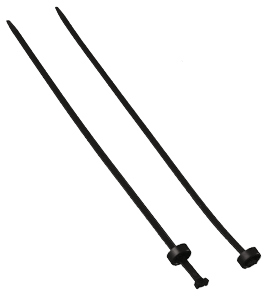 Chassisbundelband 304x3,2mm zwart Mepac