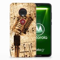 Motorola Moto G7 | G7 Plus Siliconen Hoesje met foto Bladmuziek - thumbnail