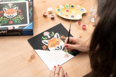 Set voor verven op nummer Ravensburger Fox 22 Onderdelen