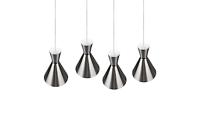 Trio HanglampEnzo Beam 4-lichts RVS - R30784007 - thumbnail