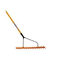 Hooihark dubbel getand schuin met steel - thumbnail