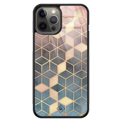 iPhone 12 Pro Max glazen hardcase - Cubes art