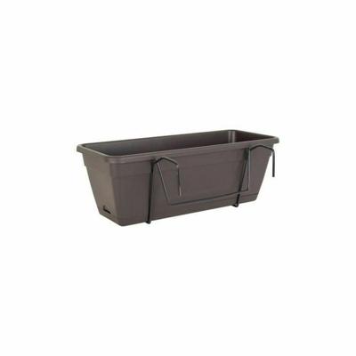 ARTEVASI Venezia Planter Kit met waterreserve - 10 L - 49 x 19,5 x 16,6 cm - Antracietgrijs