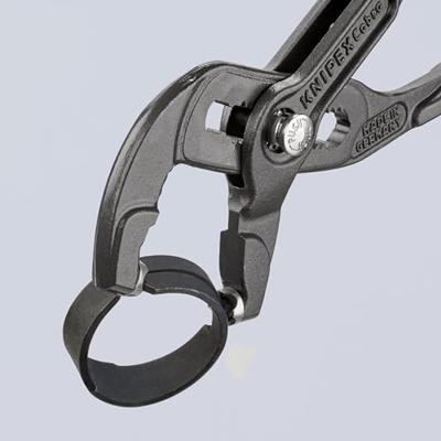 Knipex Bandveerklemtang | 180 mm Lengte | Anti-Slip | Kunststof Bekleed | Grijs Geatramenteerd - 85 51 180 A SB
