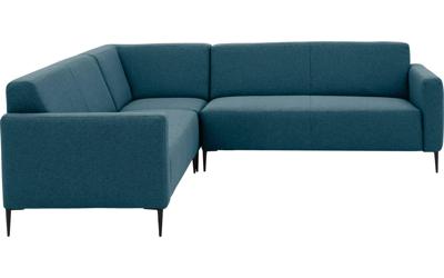 Goossens Bank Key West blauw, stof, 2,5-zits, modern design