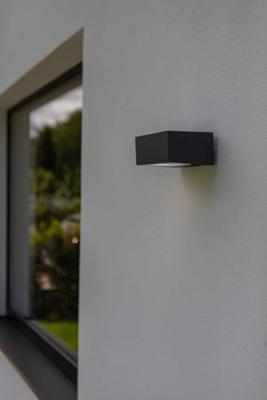 Lutec Strakke wandlampGemini design antraciet - 5602734118