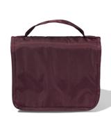 HEMA Toilettas hangend 22x25cm bordeaux - thumbnail