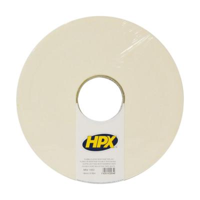 HPX Dubbelzijdige bevestigingstape | Wit | 19mm x 50m - MW1950 | 12 stuks MW1950
