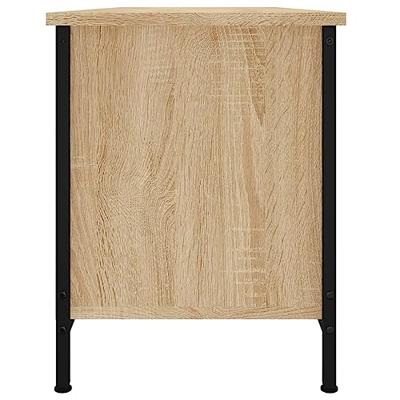 Tv-meubel 102x35x45 cm bewerkt hout sonoma eikenkleurig - thumbnail