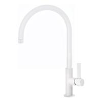 Keukenkraan Tres Top | Opbouw | 360° Draaibaar | Mengkraan | 1-hendel | Rond | Wit mat - thumbnail