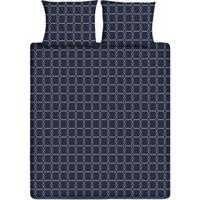 Ten Cate Katoenen Tweepersoons Dekbedovertrek 200x200/220 cm Donkerblauw - thumbnail