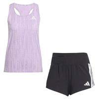 adidas Adizero Singlet Gel 3&apos;&apos; Short Set Dames - thumbnail