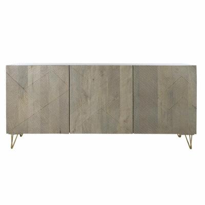 Dressoir DKD Home Decor Metaal Mangohout (160 x 45 x 75 cm)