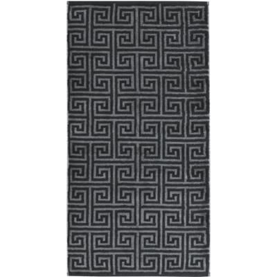 Cawö Cawo Noblesse Elegance Allover print Gezichtsdoekje 30/30 zwart