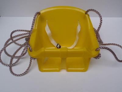 Baby schommelzitje in kunststof 32x32x26 cm pp-touw geel Hermic - Hermic Baby schommelzitje in kunststof 32x32x26 cm pp-touw geel Hermic - Hermic