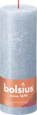 Bolsius kaars rustiek 19x7 cm sky blue Bolsius kaars rustiek 19x7 cm sky blue