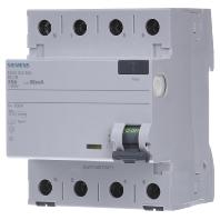 Siemens 5SV33426KL Siemens Dig.Industr. Aardlekschakelaar A 4-polig 25 A 0.03 A 400 V