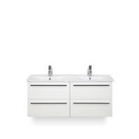 Seville Badmeubelset 120 cm - 4 laden Wit Hoogglans - Keramische Wastafel Wit Enjoy - thumbnail