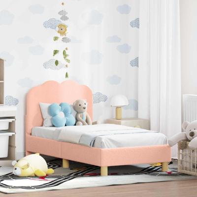 Peuterbedframe met hoofdbord Roze 70 x 140 cm Schapenstof
