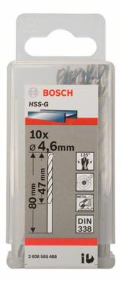 Bosch Accessoires Metaalboren HSS-G, Standard 4,6 x 47 x 80 mm 10st - 2608585488 Bosch Accessoires Metaalboren HSS-G, Standard 4,6 x 47 x 80 mm 10st - 2608585488