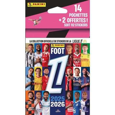 Blisterverpakking - PANINI - Voetbal FR 2025/26 Ligue 1 McDonald's - 14 vakjes + 2 gratis - 112 stickers