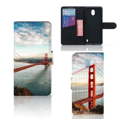 Nokia 1 Plus | Flip Cover | Golden Gate Bridge