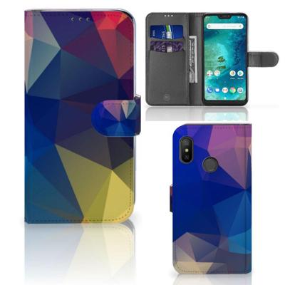 Xiaomi Mi A2 Lite | Book Case | Polygon Dark | Portemonnee hoesje